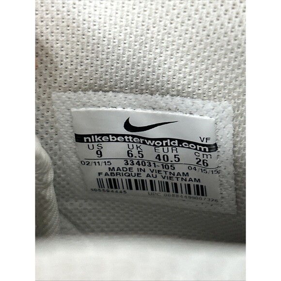 Nike Air Force 1 High Mid Sz 9 Triple White Women’s 334031-105 AF1 Basketball - Picture 11 of 13